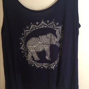 Flowy elephant shirt